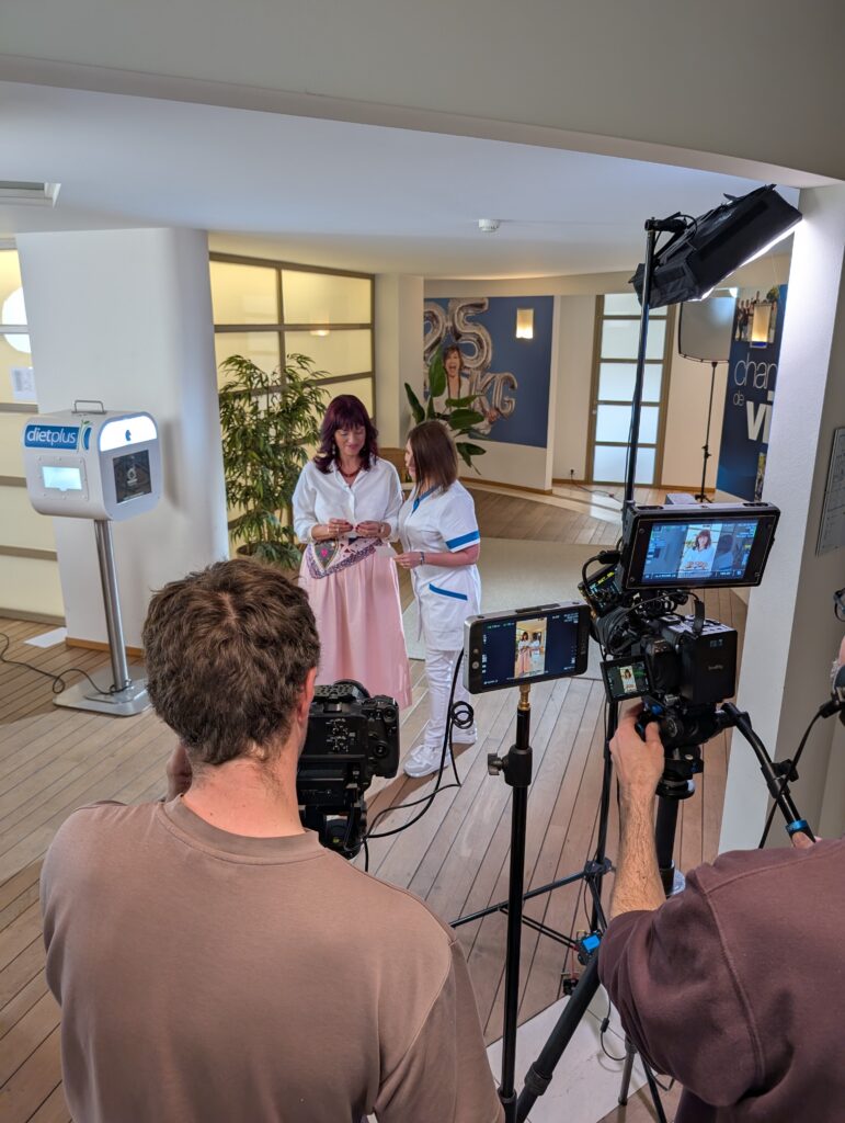 Tournage pendant le week-end des ambassadeurs dietplus.