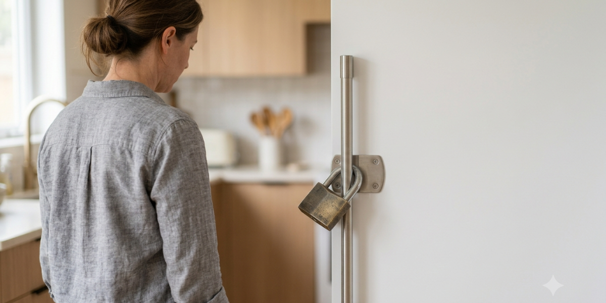 Une femme s’impose des privations alimentaires.
