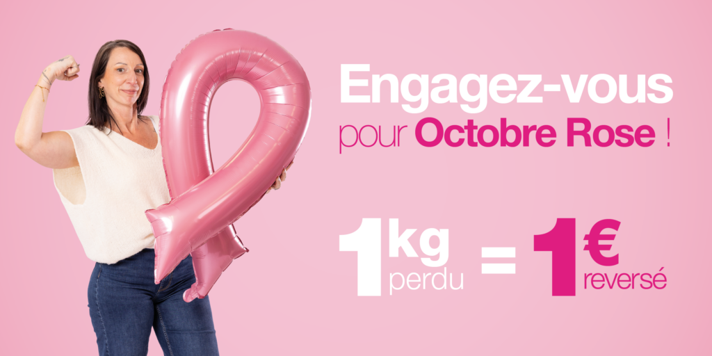 dietplus s’engage pour Octobre Rose avec l’action 1 kilo perdu = 1 euro reversé à octobre rose