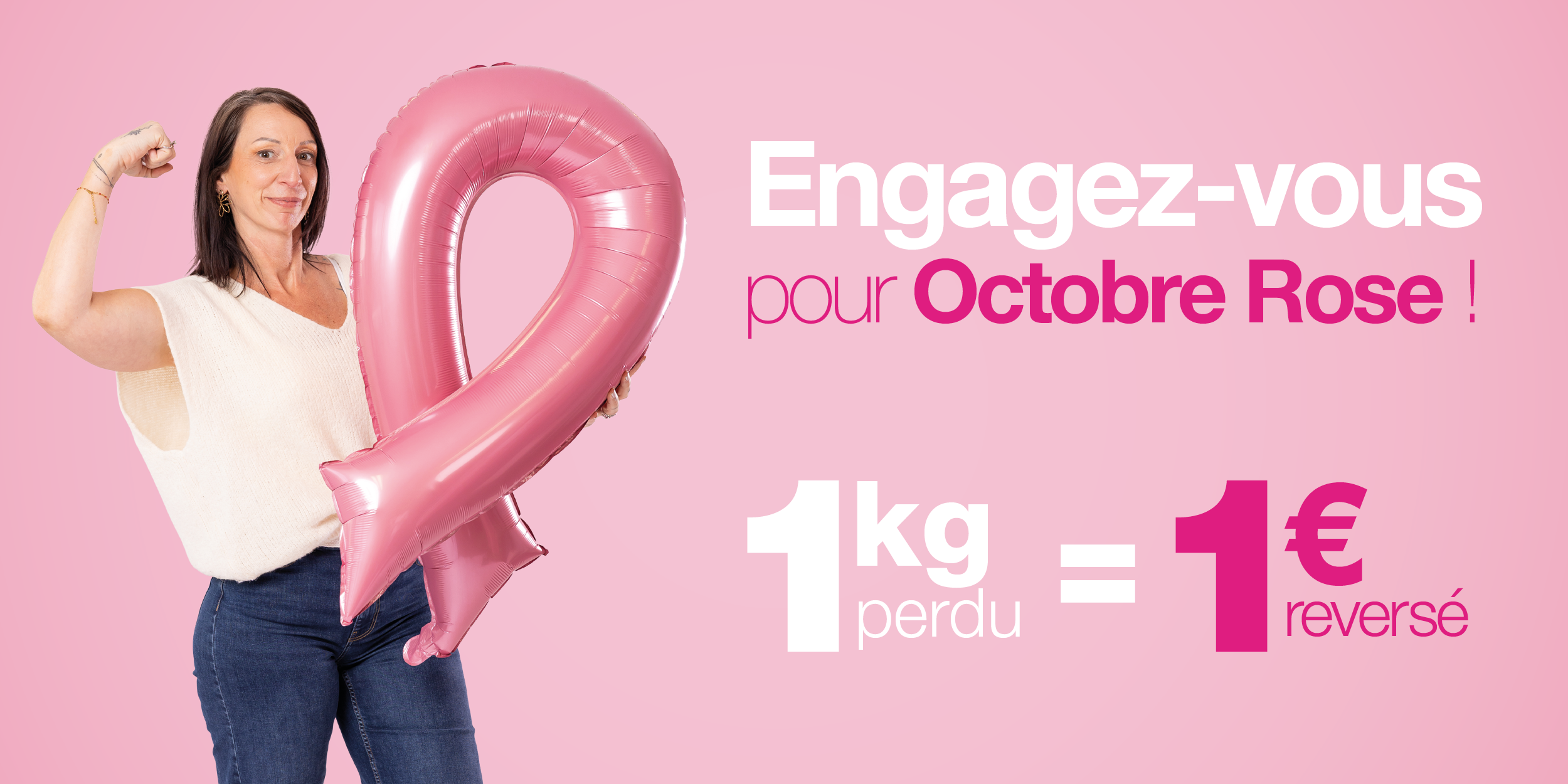 dietplus s’engage pour Octobre Rose avec l’action 1 kilo perdu = 1 euro reversé à octobre rose